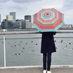 Regenschirm RONDO / Taschenschirm bunt Kreise