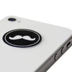 Reinigungspad mit Schnurrbart Motiv - Mini Display Cleaner Moustache