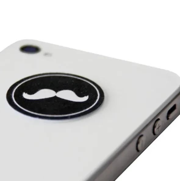 Reinigungspad mit Schnurrbart Motiv - Mini Display Cleaner Moustache