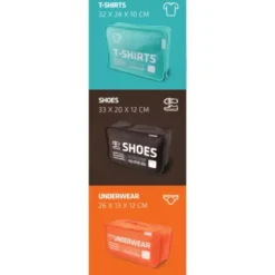 Reisebeutel 3er-Set In-Luggage CUBE A
