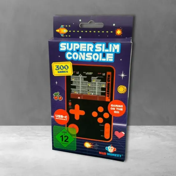 Retro Spielkonsole Super Slim - inkl. 300 Spiele