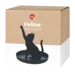 Ringhalter Katze - Schmuckablage FELINE, schwarz