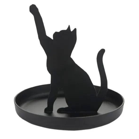 Ringhalter Katze - Schmuckablage FELINE, schwarz
