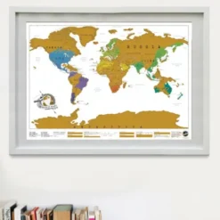 Rubbel Weltkarte - Scratch Map