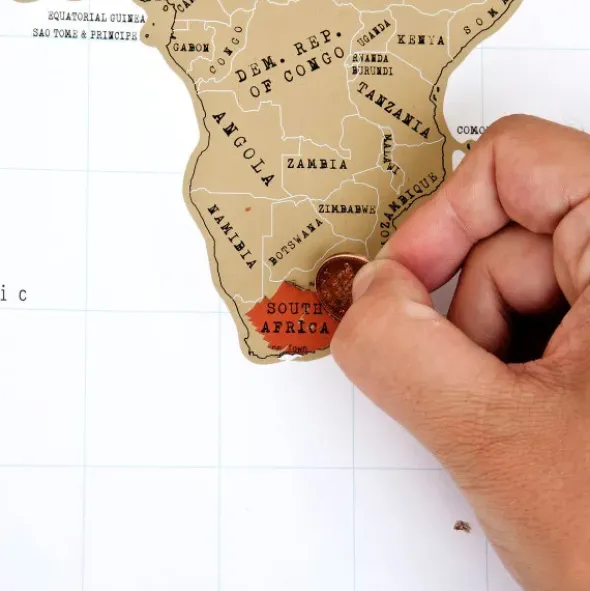 Rubbel Weltkarte - Scratch Map