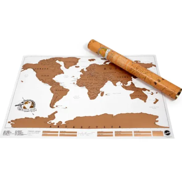 Rubbel Weltkarte - Scratch Map