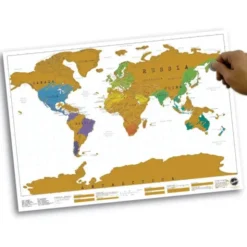 Rubbel Weltkarte - Scratch Map