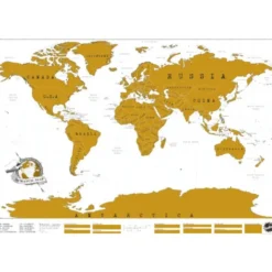 Rubbel Weltkarte - Scratch Map