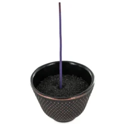 Räucherstäbchenhalter Schale aus Gusseisen schwarz 6,5 cm