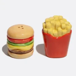 Salz- und Pfefferstreuer Burger & Pommes aus Keramik