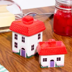 Salz- und Pfefferstreuer COTTAGE – Streuer-Set aus Keramik in Haus-Optik