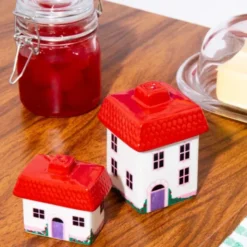 Salz- und Pfefferstreuer COTTAGE – Streuer-Set aus Keramik in Haus-Optik