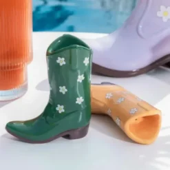 Salz- und Pfefferstreuer Cowboy Stiefel orange, grün