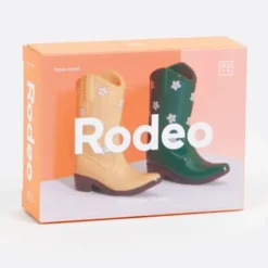 Salz- und Pfefferstreuer Cowboy Stiefel orange, grün