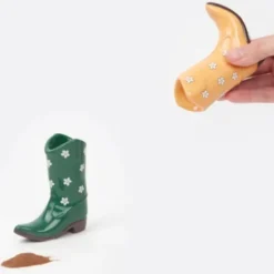 Salz- und Pfefferstreuer Cowboy Stiefel orange, grün