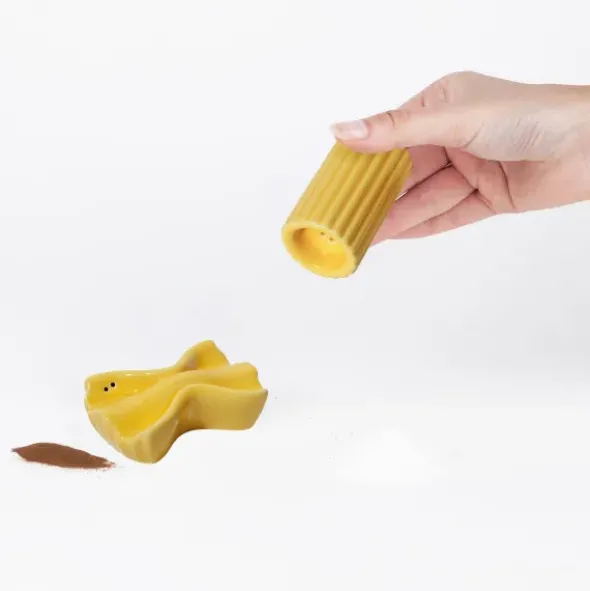 Salz- und Pfefferstreuer Set Farfalle & Rigatoni aus Keramik