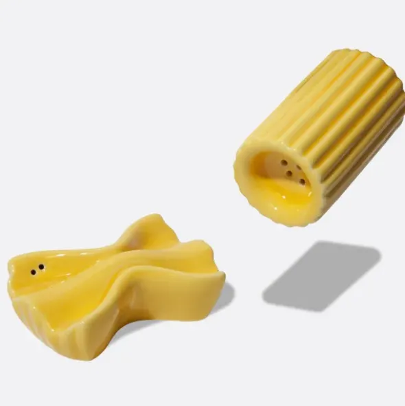 Salz- und Pfefferstreuer Set Farfalle & Rigatoni aus Keramik