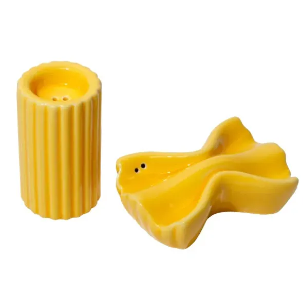 Salz- und Pfefferstreuer Set Farfalle & Rigatoni aus Keramik