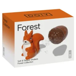 Salz- und Pfefferstreuer Set FOREST – Eichhörnchen & Eichel aus Keramik