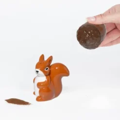 Salz- und Pfefferstreuer Set FOREST – Eichhörnchen & Eichel aus Keramik