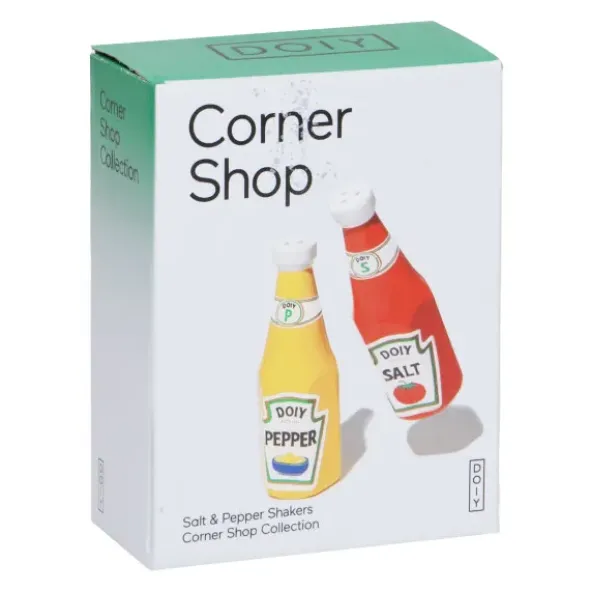 Salz- und Pfefferstreuer Set Keramik – Ketchup- & Mayo-Flasche