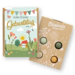 Samenbomben 4er-Set - Blumen für deinen Geburtstag