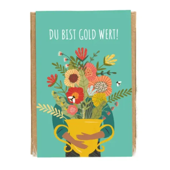 Samenbomben 4er-Set - Du bist Gold wert!