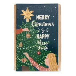 Samenbomben 4er-Set - Frohe Weihnachten & ein glückliches neues Jahr