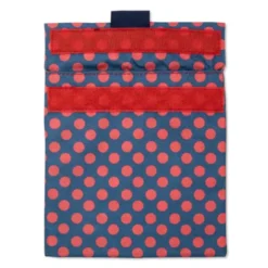 Sandwich Bag POLKA DOTS rot - Lunchtüte mit Klettverschluss