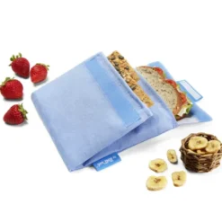 Sandwichtüte Snack´n´Go Duo Nature - Lunch Bag wiederverwendbar, blau
