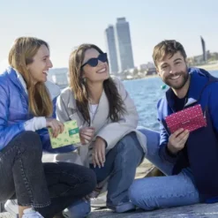Sandwichtüte Snack´n´Go wiederverwendbar – blaue Lunchbag mit weißem Muster