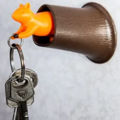 Schlüsselanhänger Eichhörnchen SQUIRREL KEYRING orange-braun
