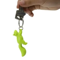 Schlüsselanhänger Eichhörnchen SQUIRREL KEYRING grün-weiß