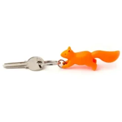 Schlüsselanhänger Eichhörnchen SQUIRREL KEYRING orange-weiß