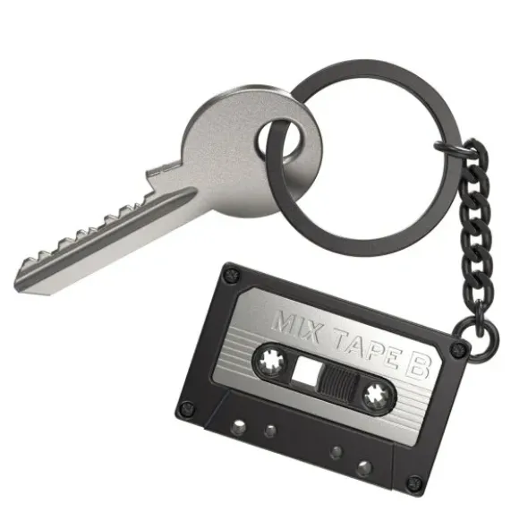 Schlüsselanhänger Kassette