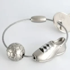 Schlüsselanhänger KICK mit Anhänger Fußball + Fußballschuh