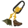 Schlüsselanhänger ZELTEN mit Karabiner + Charms