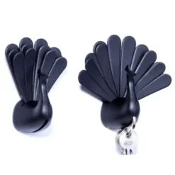 Schlüsselhalter Pfau - Peacock schwarz