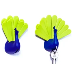 Schlüsselhalter Pfau - Peacock grün/blau