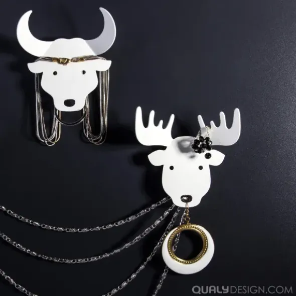 Schlüsselhalter / Schmuckhalter BULL magnetisch - schwarz