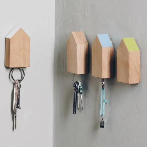 Schlüsselhaus magnetic, Eiche hellgrün, personalisiert
