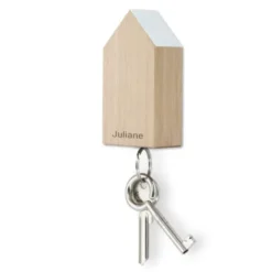 Schlüsselhaus magnetic, Eiche weiß, personalisiert