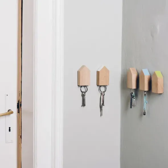 Schlüsselhaus magnetic, Eiche weiß, personalisiert
