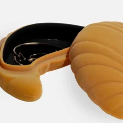 Schmuckbox Croissant mit Samtbezug