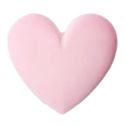 Schmuckbox Herz mit Samtbezug rosa
