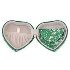 Schmuckbox Liberty Herz 9,5 cm, Capel grün