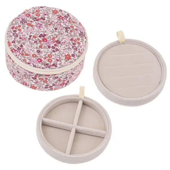 Schmuckbox Liberty rund 11 cm, Ava pink