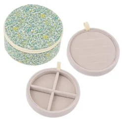 Schmuckbox Liberty rund 11 cm, Katie & Millie grün