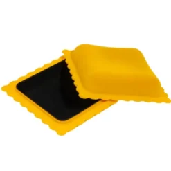 Schmuckbox Ravioli mit Samtbezug in gelb