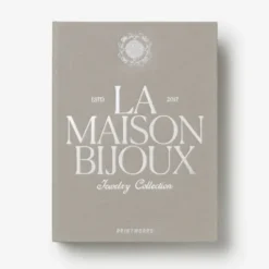 Schmuckkästchen Buch grau – La Maison Bijoux – Schmuckaufbewahrung mit Fächern 22 x 16,5 cm